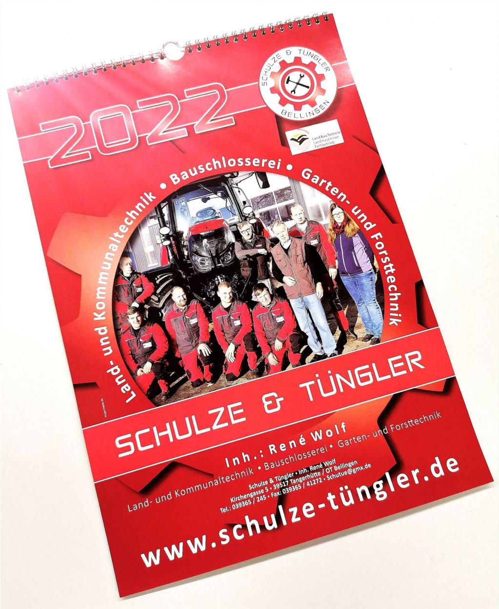 Schulze und Tüngel Kalender 2022